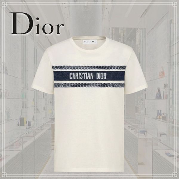 【大人気】ディオール Tシャツ 偽物☆トップス ロゴ シンプル 143T04A4043X0200